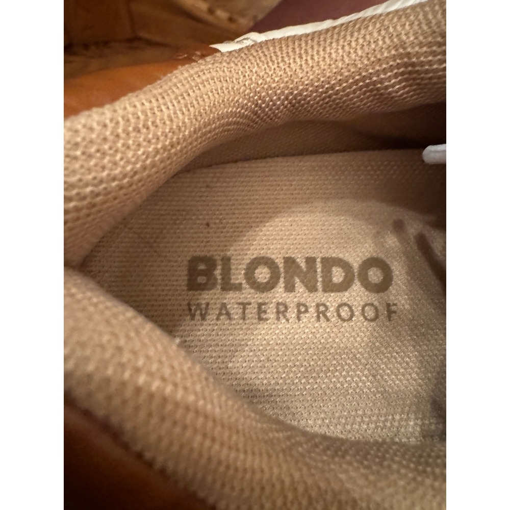 Blondo Sneakers Womens 7.5M White Waterproof Platform Mixed Media Comfortable - Picture 3 of 6